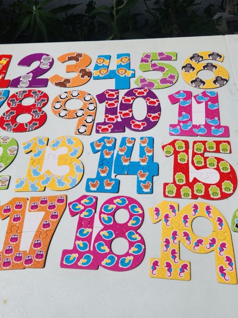 Learning Resources Number Toddler Toy Puzzle Cards 40-piece set for ages 3 and u